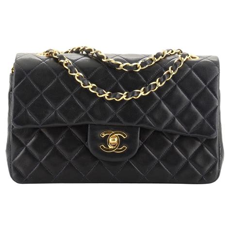 chanel lambskin chevron quilted small double flap white|chanel lambskin leather bag.